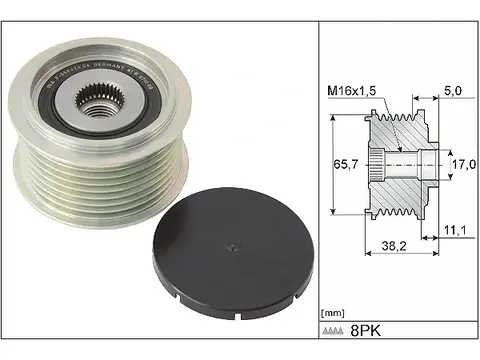 F 558424.01 535027410 Man Tga Tgs Alternatör Kasnağı