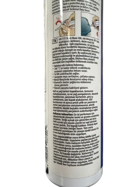 Loctite Black Maxx 300 Siyah Sıvı Conta 200 ml -50°C ile+300°C